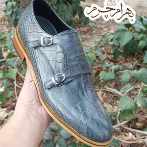 کفش مردانه مجلسی چرم طبیعی مدل آلفردو طوسی