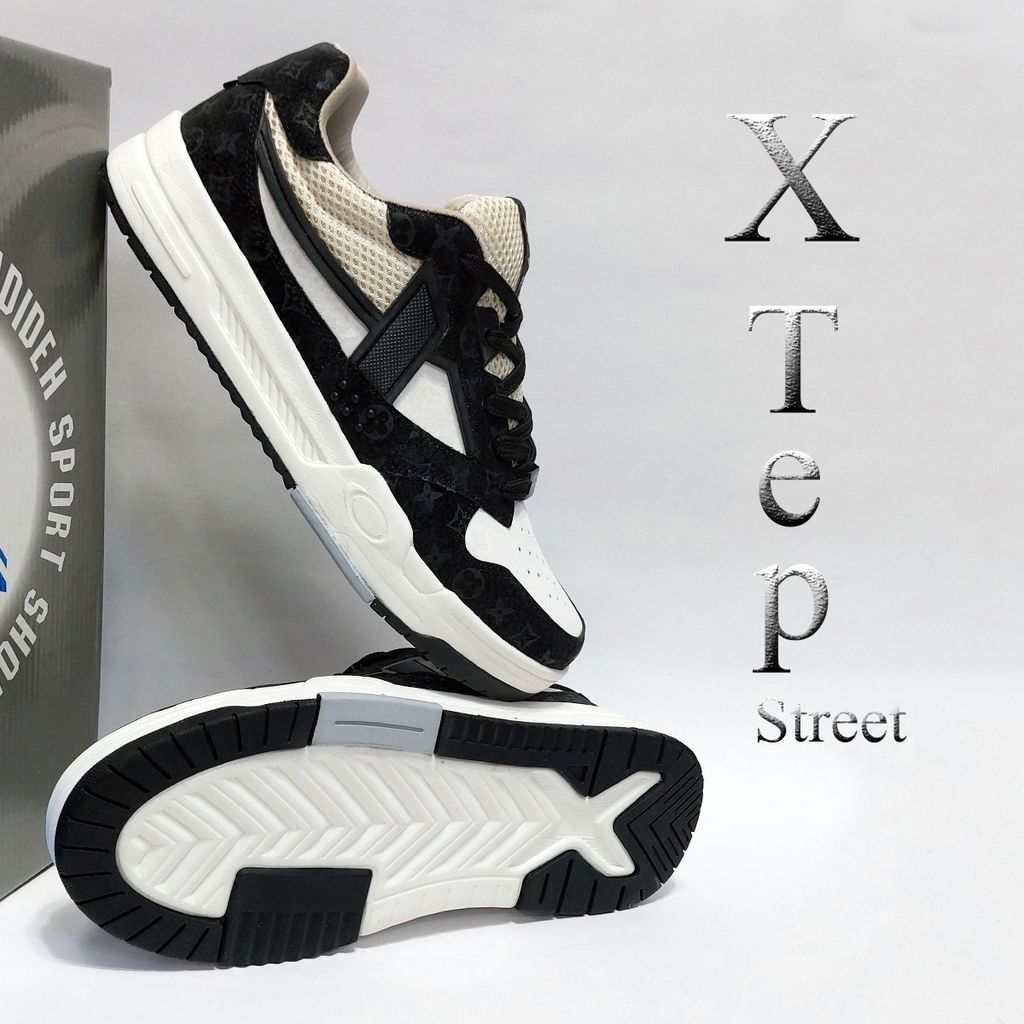 خرید اینترنتی کتانی اسپرت ایکس تپ Xtep Street طرح لویی ویتون LV کیفیت بالا