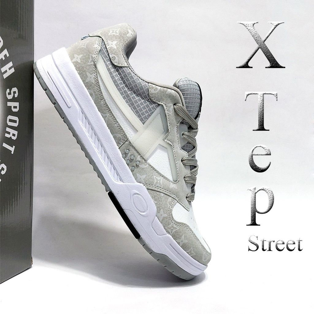 خرید آنلاین کتانی اسپرت ایکس تپ Xtep Street طرح لویی ویتون LV کیفیت بالا
