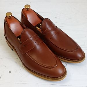 قیمت کفش مردانه  کالج رسمی چرم طبیعی کاپری قهوه ای