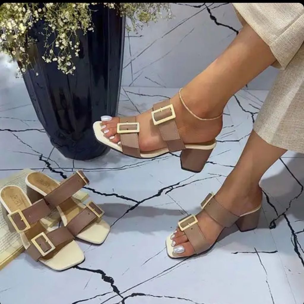 خرید آنلاین صندل پاشنه بلند کد 001 رنگی