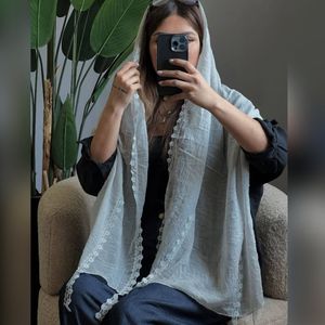 شال وارداتی دانتل دار سنگشور