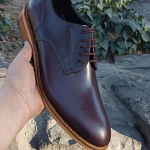 مشخصات کفش مردانه مجلسی چرم طبیعی مدل آلبرت قهوه ای