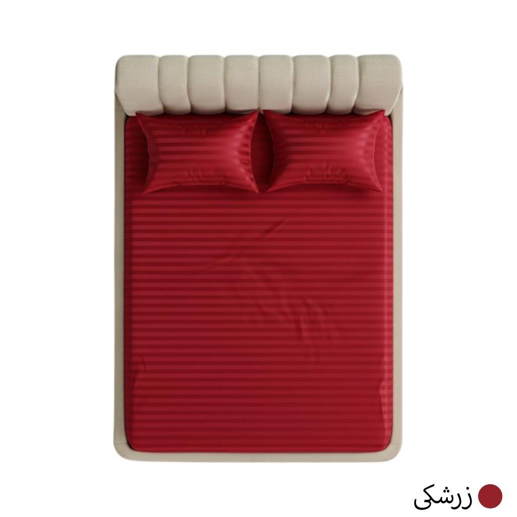 خرید اینترنتی قیمت روتختی هتلی جدید آدلانته(ADL) رنگ زرشکی عرض 180+ کش نگدارنده