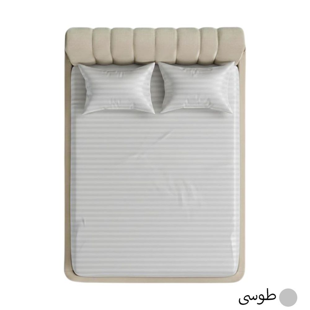 خرید اینترنتی قیمت روتختی هتلی طوسی آدلانته(ADL) عرض 160 2نفره 3تکه