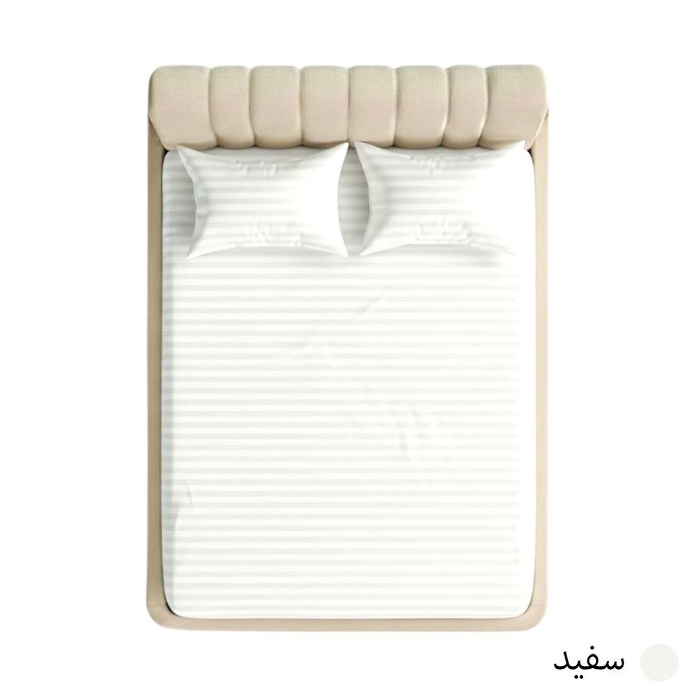 خرید اینترنتی قیمت روتختی هتلی سفید آدلانته(ADL) عرض 160 2نفره 3تکه