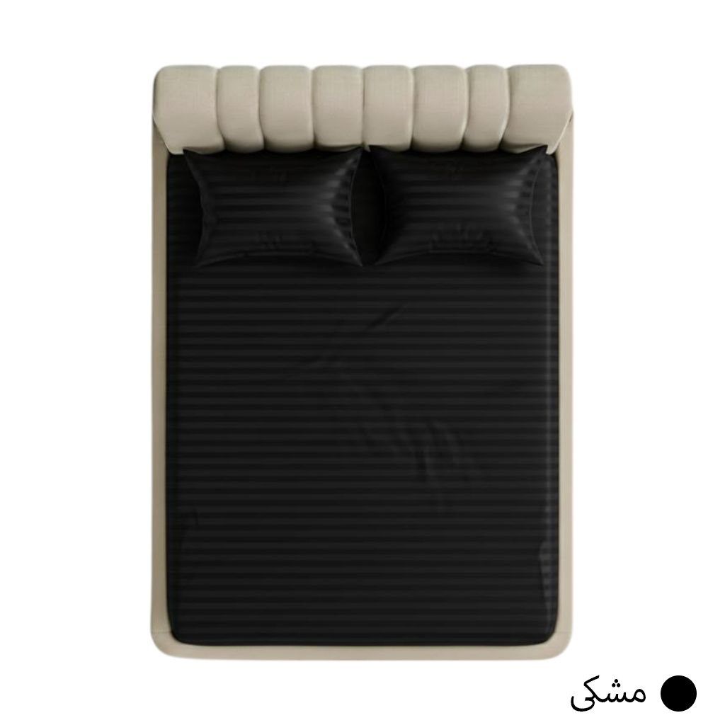 خرید اینترنتی قیمت روتختی هتلی مشکی آدلانته(ADL) عرض 160 2نفره 3تکه