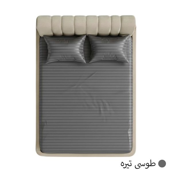 روتختی هتلی خاکستری آدلانته(ADL) عرض 160 2نفره 3تکه