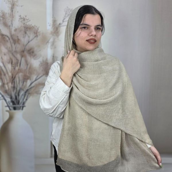 شال پلیسه شنی  وارداتی در12رنگ متنوع