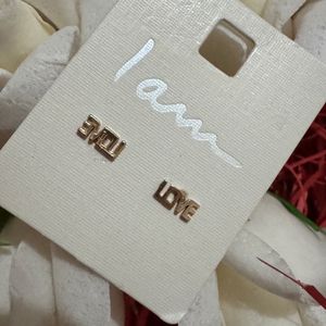 گوشواره loveمیخی کد3