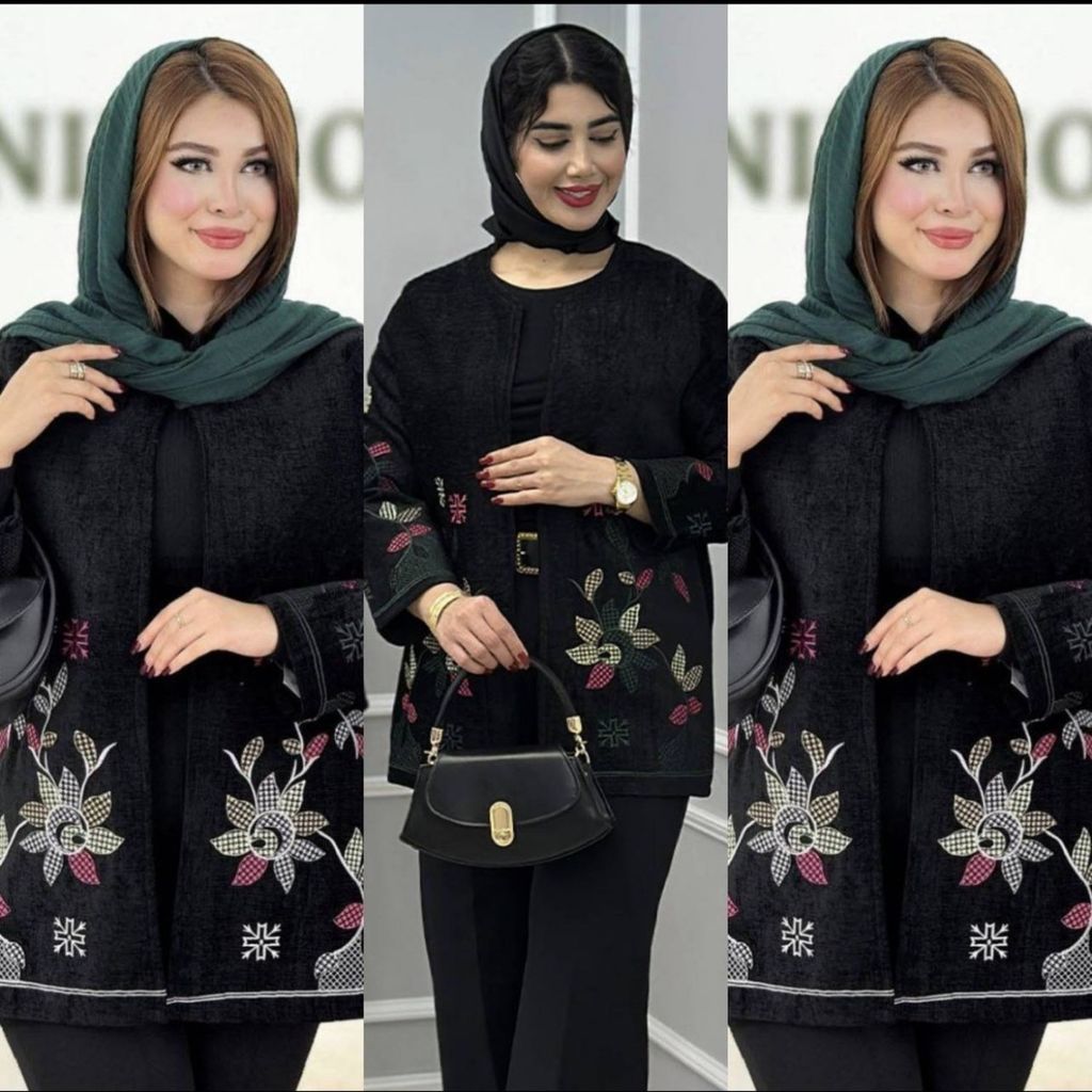 خرید اینترنتی کت مخمل گلدوزی آوا