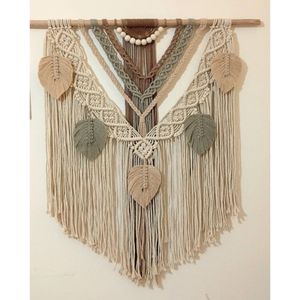 دیوارکوب‌ اویز مکرومه بافی مدل سیمین