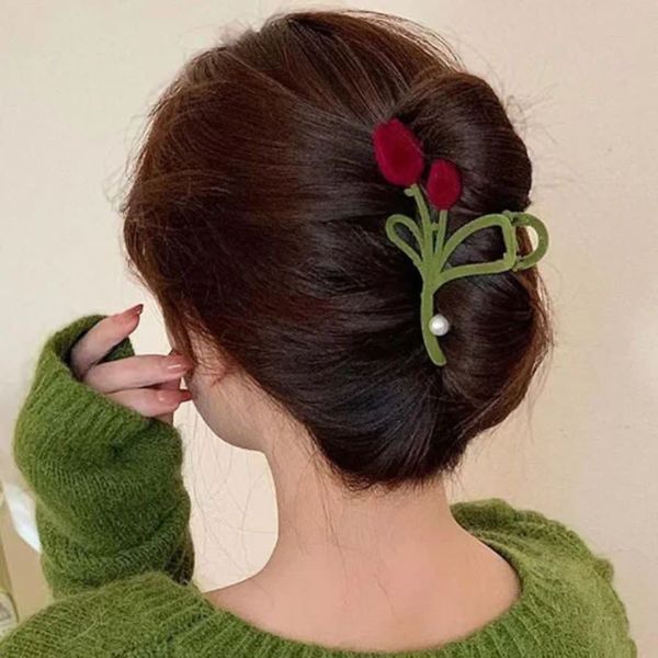 کلیپس مجلسی گل رز مخملی