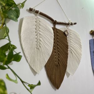 دیوارکوب سه برگ مکرومه اقتصادی ارت بیوتی