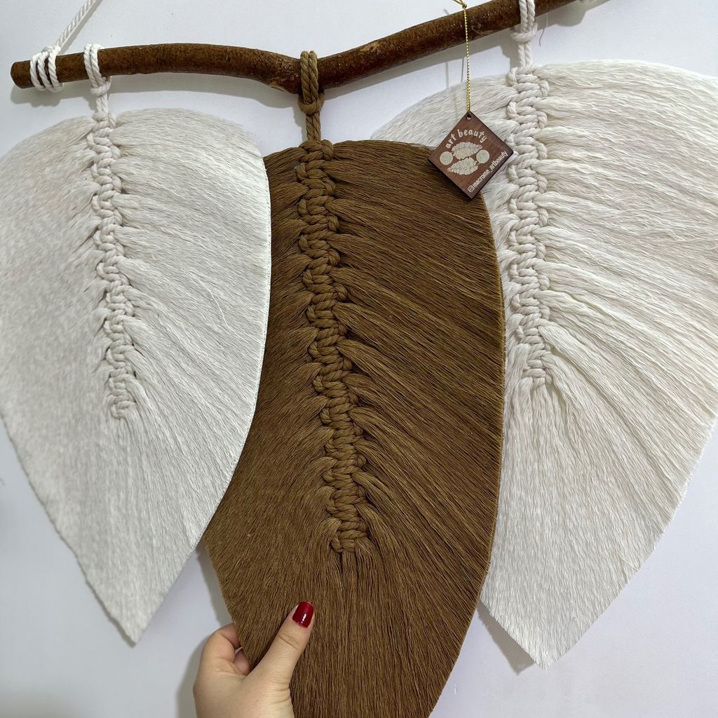 خرید اینترنتی دیوارکوب سه برگ مکرومه اقتصادی ارت بیوتی