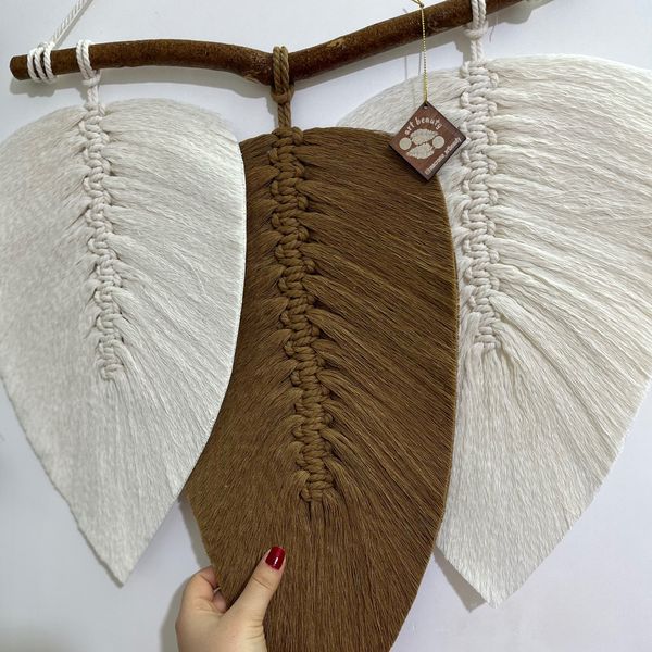 دیوارکوب سه برگ مکرومه اقتصادی ارت بیوتی