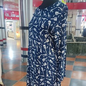 پیراهن زنانه راحتی نخی بلند