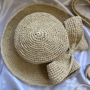 خرید اینترنتی ست کیف و کلاه و صندل رافیا