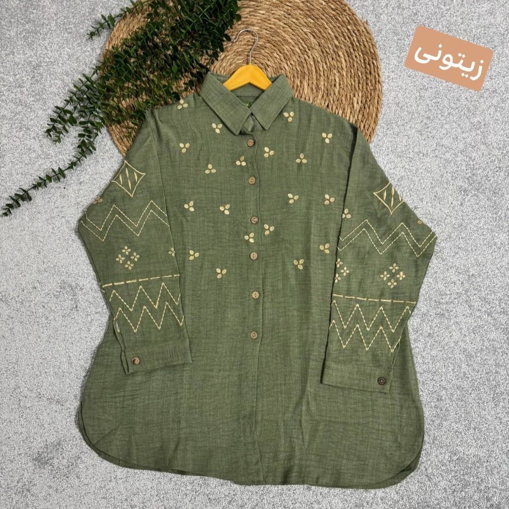 فروش اینترنتی مانتو گلدوزی بهار