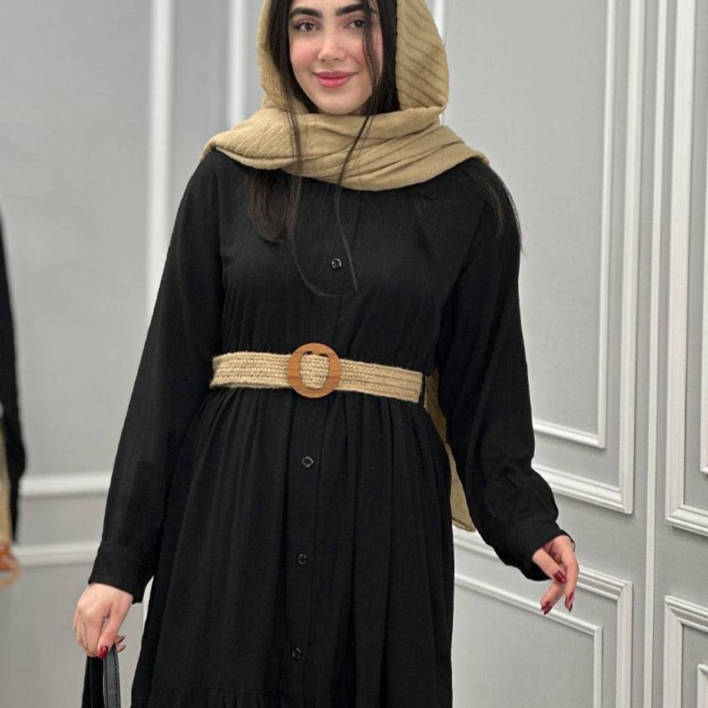 خرید آنلاین مانتو مشکی ژاله