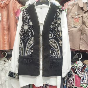 ست شومیز جلیقه زنانه یا وست زنانه st