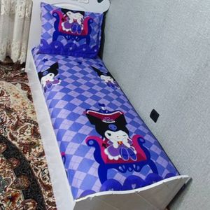 مشخصات روتختی دخترانه کرومی روکش تشک یک نفره دخترانه کرومی کورومی نیم ست kuromi