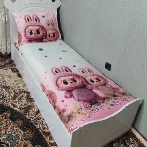 خرید آنلاین نیم ست روتختی لبوبو روکش تشک یک نفره لبو بو labubu