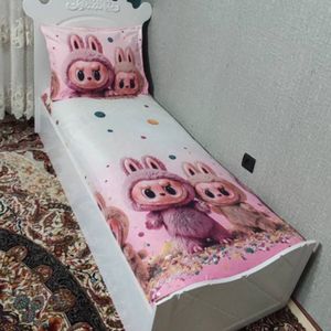 خرید اینترنتی نیم ست روتختی لبوبو روکش تشک یک نفره لبو بو labubu