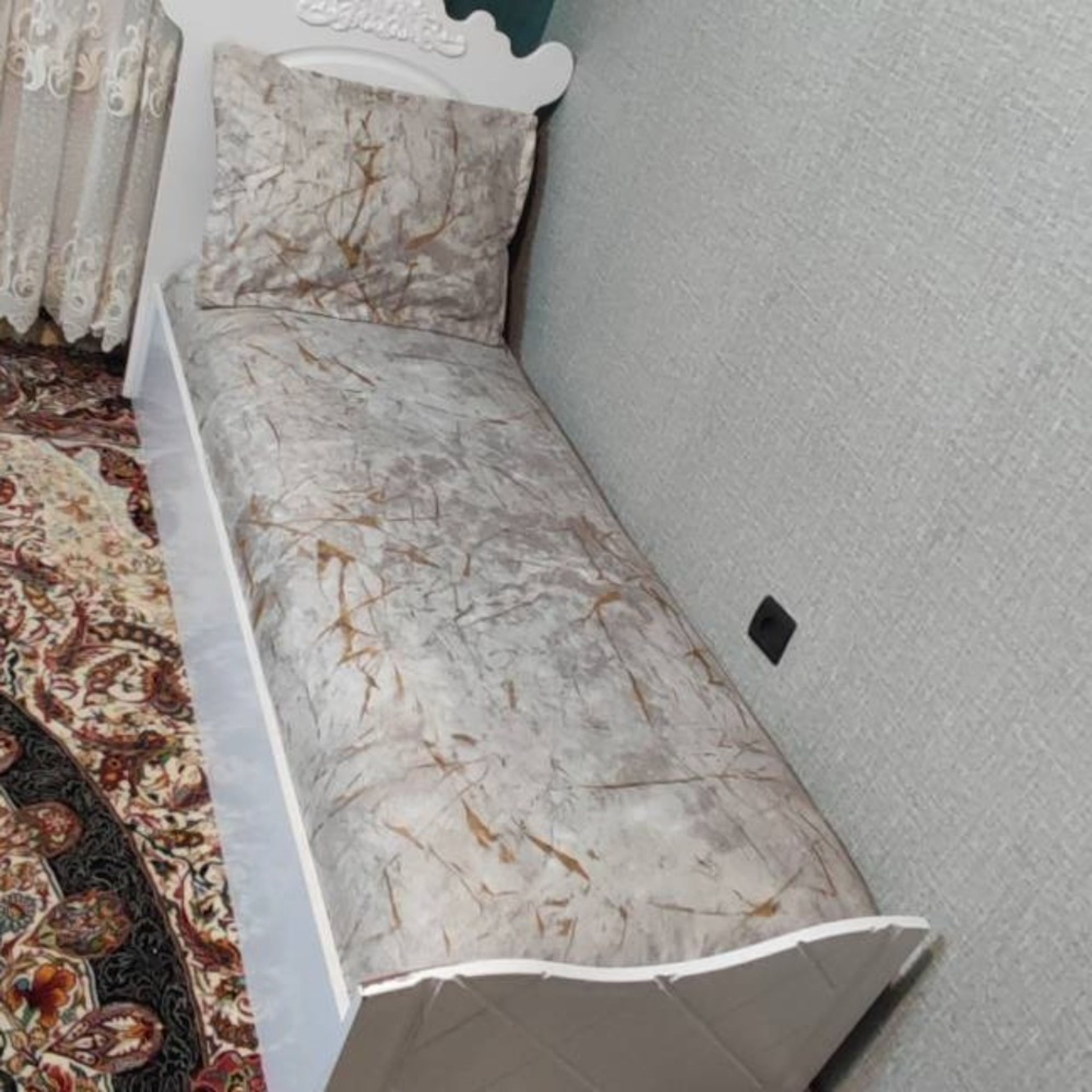 خرید اینترنتی روکش تشک یک نفره طرح ماربل روتختی یکنفره ماربل