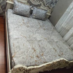 خرید انلاین روتختی  دونفره طرح ماربل روکش تشک دونفره طرح ماربل