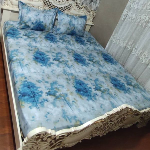 روتختی دونفره ابی روکش تشک تشک دونفره آبی