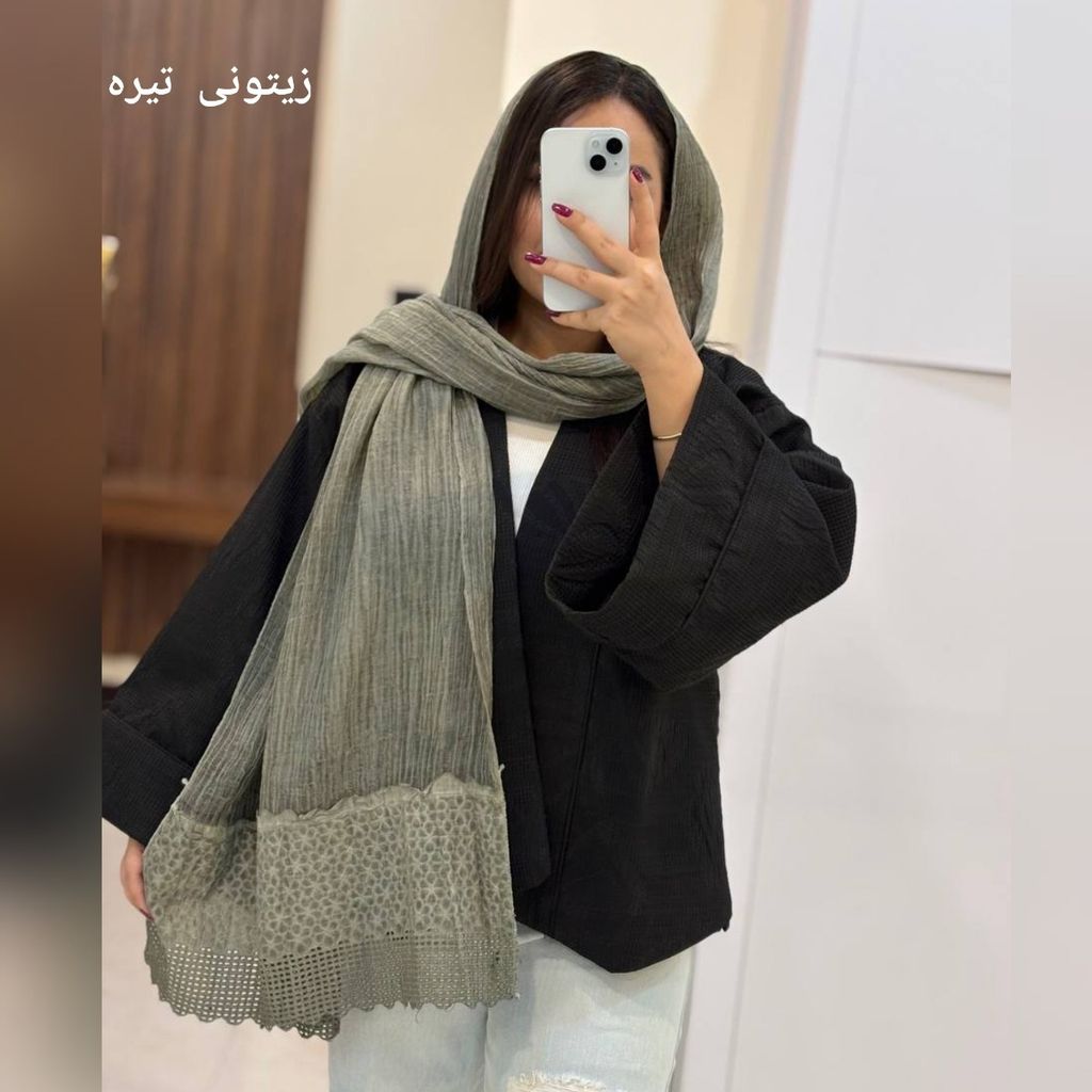 مشخصات شال بهاره سنگشور دستک دانتل