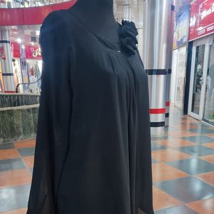 شومیز زنانه حریر مشکی