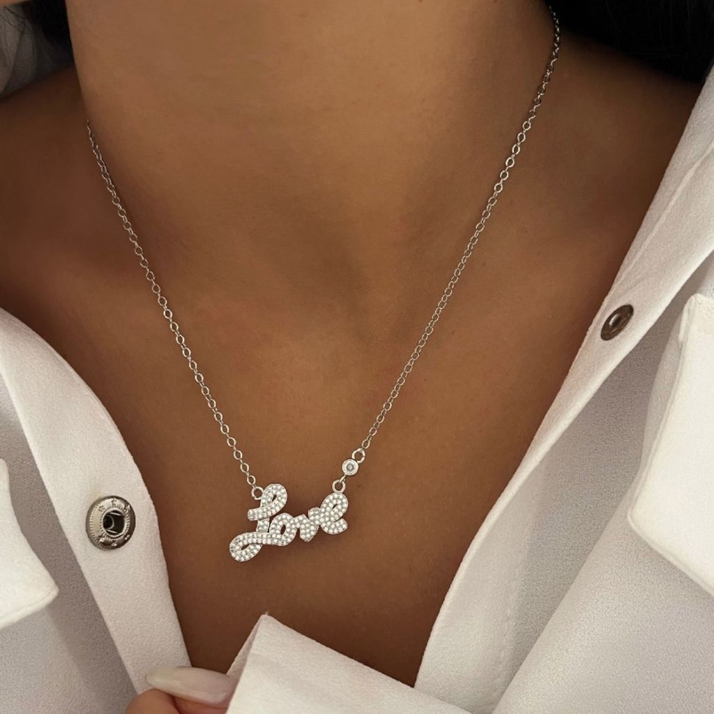 خرید اینترنتی گردنبند LOVE کد 310596