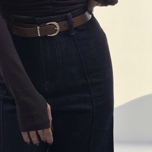 قیمت ارزان شلوار جین کمربنددار کد 102093