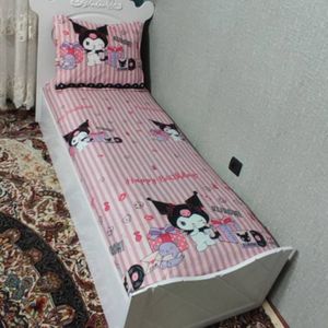 قیمت ارزان روتختی یکنفره کرومی صورتی روکش تشک دخترانه کرومی نیم ست یک نفره کورومی