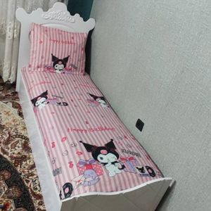 قیمت ارزان روتختی یکنفره کرومی صورتی روکش تشک دخترانه کرومی نیم ست یک نفره کورومی