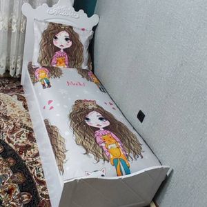 قیمت ارزان روتختی عروسکی یکنفره دختر موفری نیم ست دخترانه موفرفری
