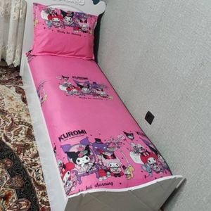قیمت روتختی دخترانه کرومی روکش تشک یک نفره کورومی ملحفه کرومی kuromi