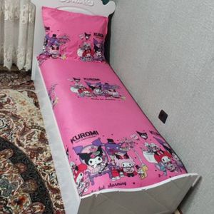 قیمت روتختی دخترانه کرومی روکش تشک یک نفره کورومی ملحفه کرومی kuromi