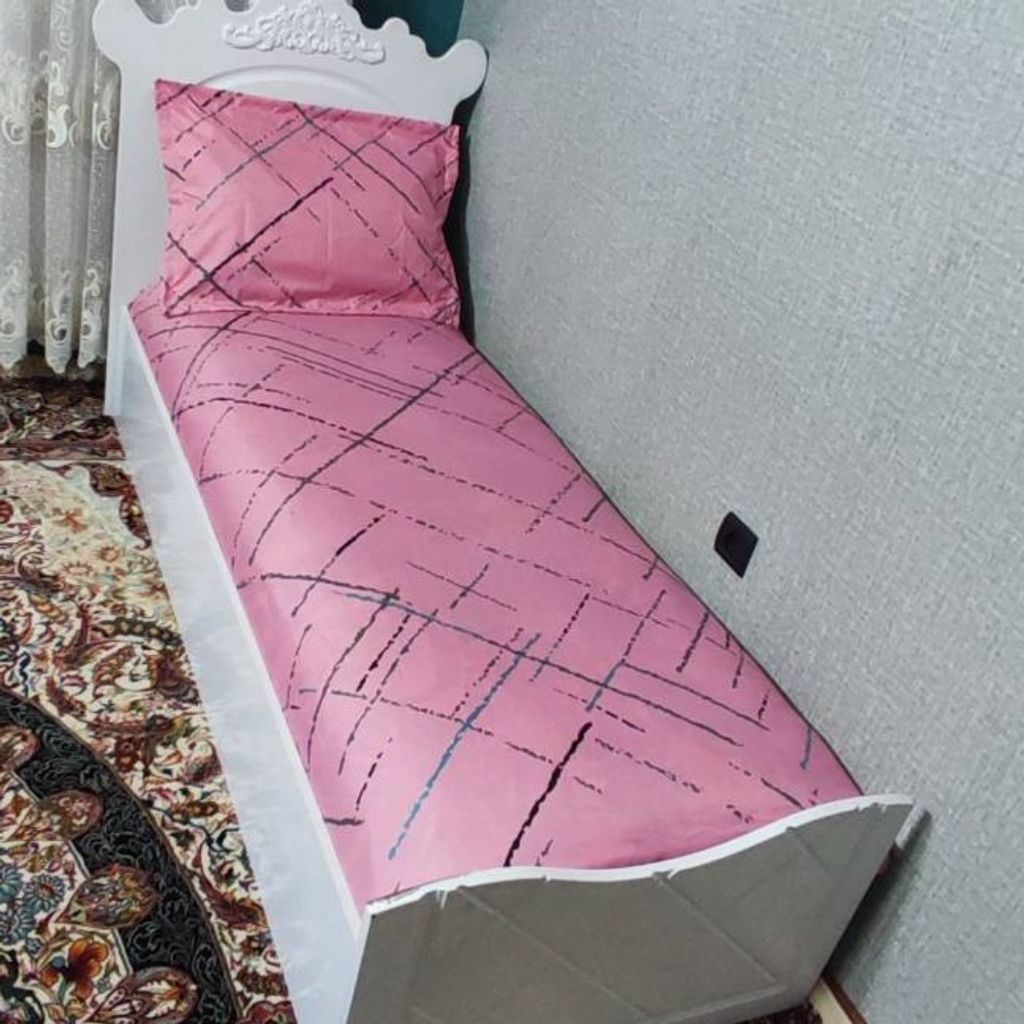 قیمت نیم ست یک نفره روتختی زمینه صورتی روکش تشک یکنفره صورتی