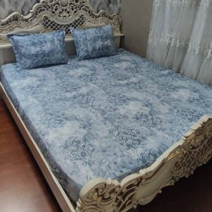 خرید انلاین روتختی دونفره روکش تشک دونفره کشدوزی شده ملحفه دو نفره