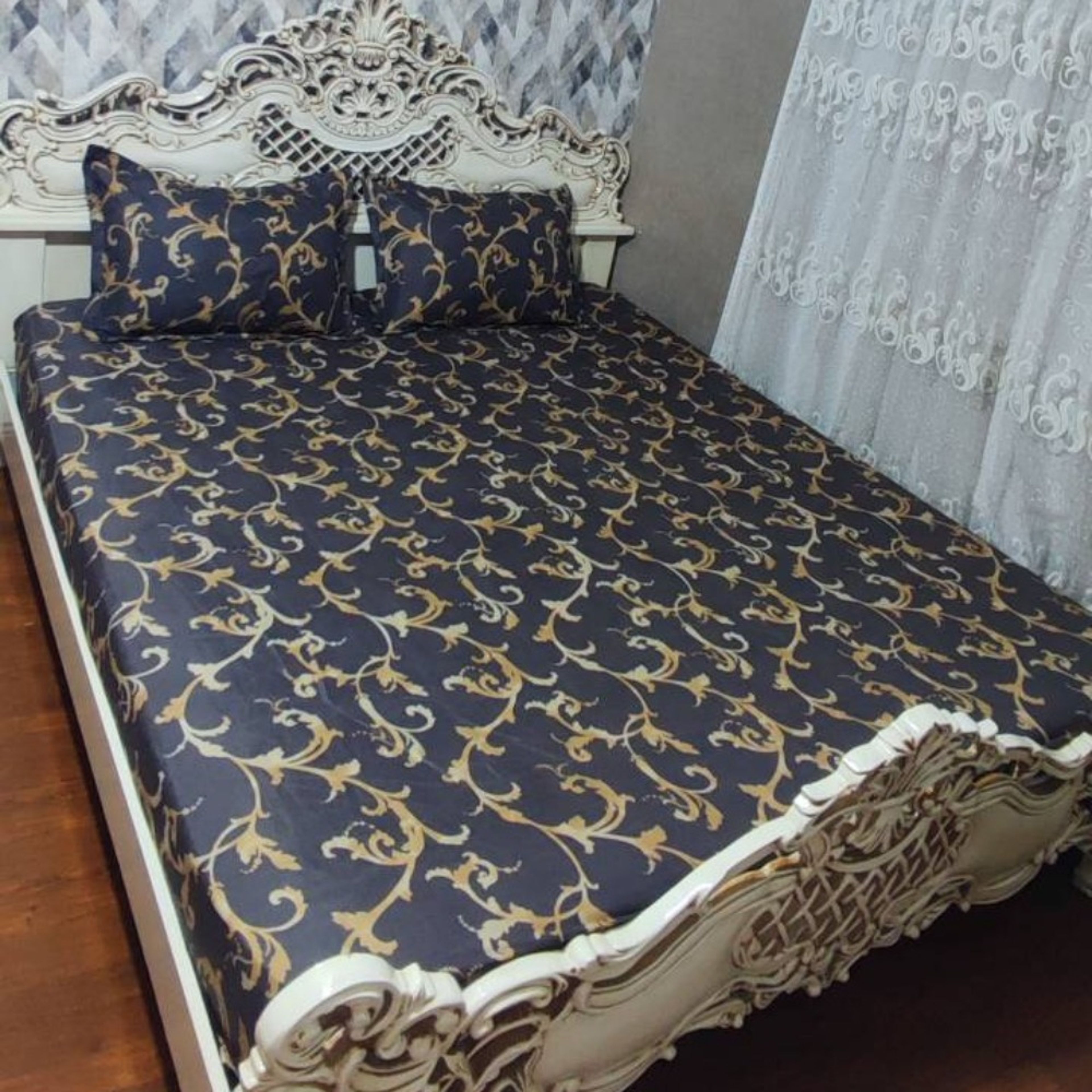 قیمت روتختی دونفره دور کشدار قهوه ای روکش تشک دونفره قهوه ای