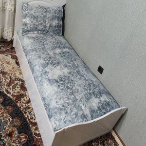 خرید آنلاین روتختی یکنفره سفید طوسی روکش تشک یکنفره با روبالش زیپ دار