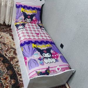 فروش اینترنتی روتختی یک نفره کرومی روتختی kuromi روکش تشک دخترانه کورومی