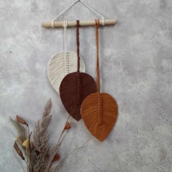سه برگ مکرومه دکوراتیو طرح رویال