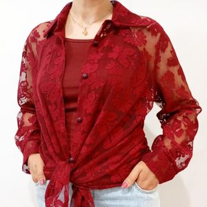 شومیز گره ای دانتل
