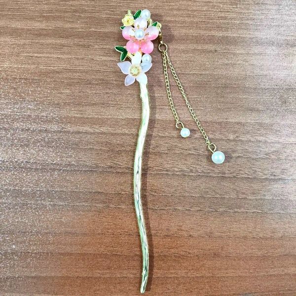 کانزاشی فلزی مجلسی گل و شکوفه بهاری صورتی