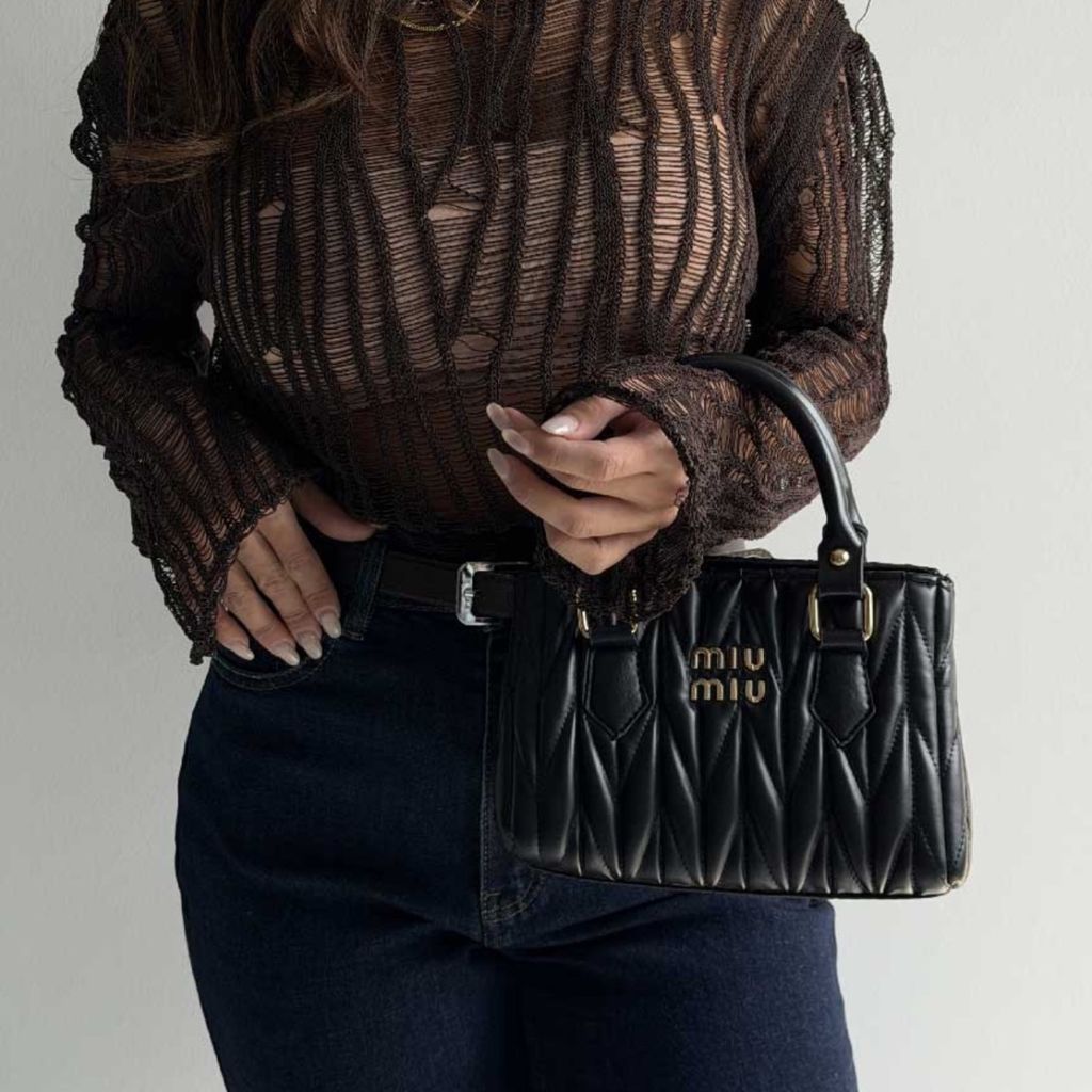 قیمت ارزان کیف دستی رودوخت MIU MIU کد 280503
