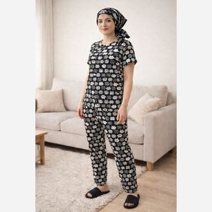 ست راحتی لباس منزل زنانه تیشرت و شلوار خنک و سبک